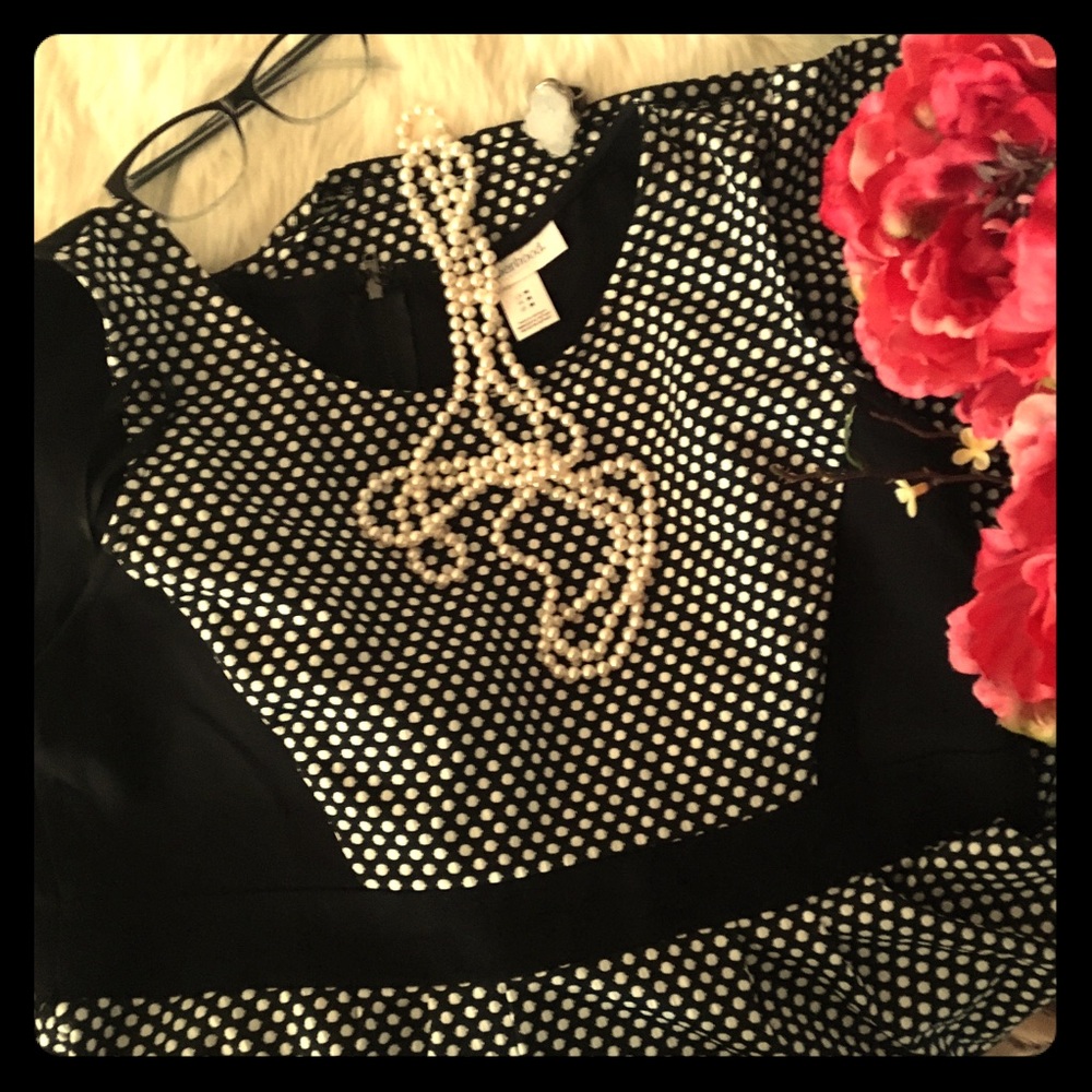 Maternity Sleeveless Polka Dot Dress
